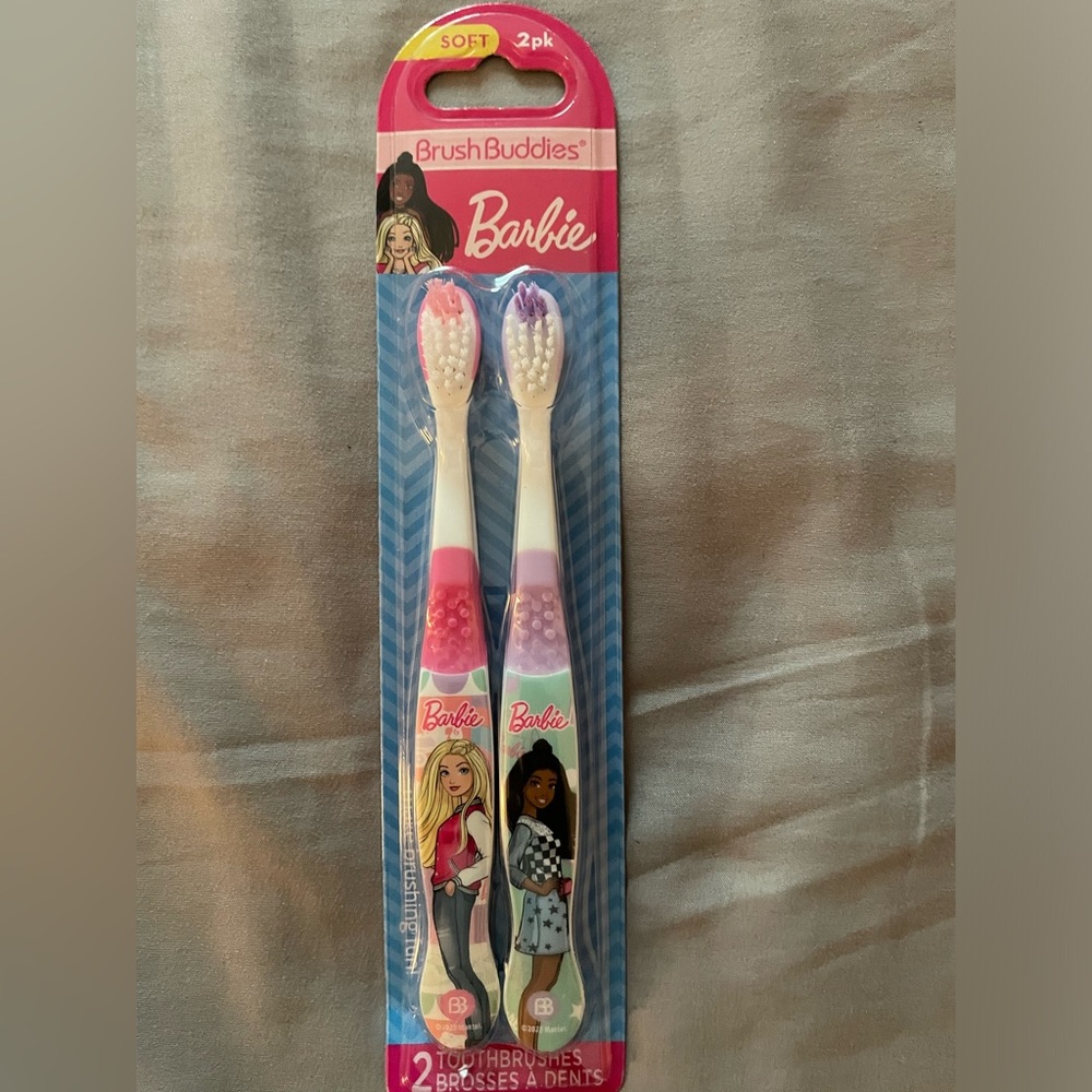 Brush Buddies Barbie 2pk toothbrushes